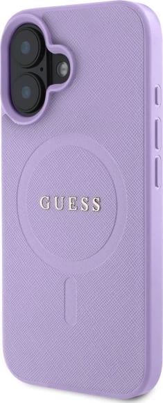 Mbështjellës Guess Saffiano MagSafe për iPhone 16, Vjollcë Mbështjellës Guess Saffiano MagSafe për iPhone 16, Vjollcë