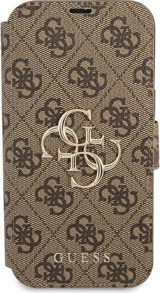 Mbështjellës Guess GUBKP13X4GMGBR për iPhone 13 Pro Max 6.7", bookcase, kafe