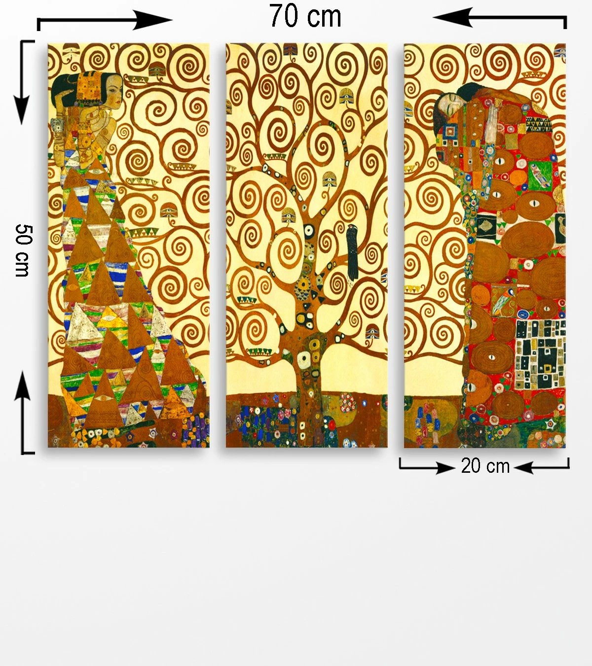 Pikturë dekorative MDF, 3 pjesë, Wallity, MDF0072