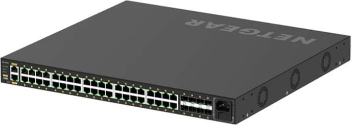 Switch i menaxhueshëm Netgear M4250-40G8F-POE+ (GSM4248P-100EUS) 40x1G PoE+ 480W 8xSFP, i zi