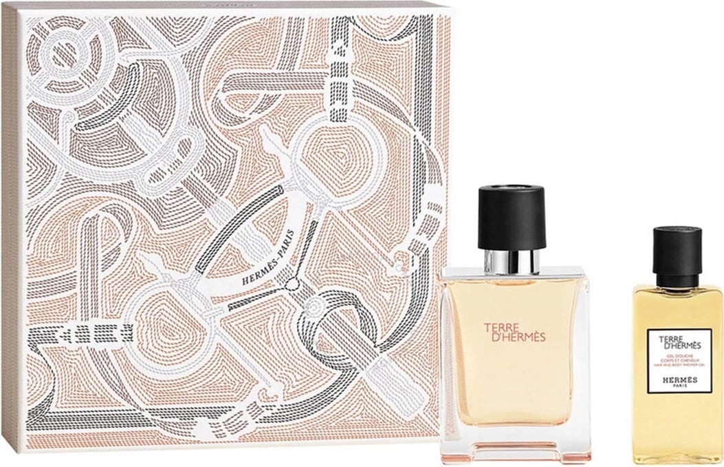Eau de Toilette për meshkuj Hermès Terre d’Hermès, 50ml + Gel dushi 40ml