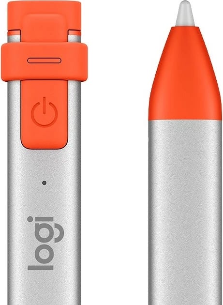Laps digjital Logitech Crayon Pencil për iPad, 914-000034, Portokalli/Argjend