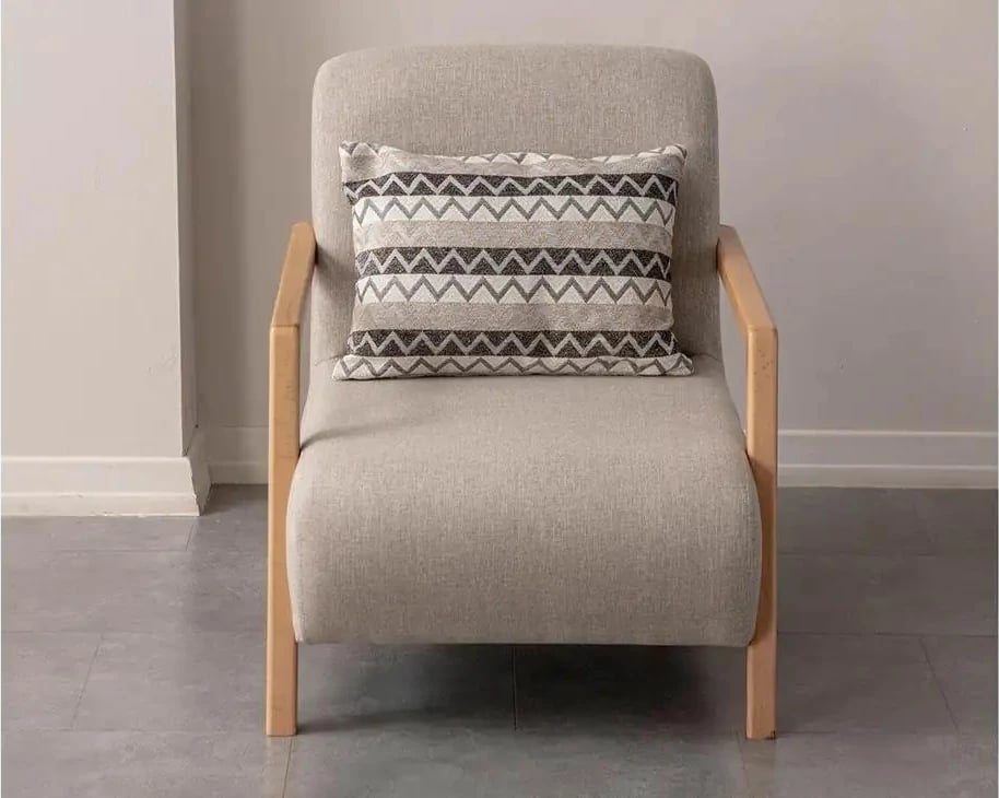 Karrige wing, Atelier del Sofa, ngjyrë krem, mocha