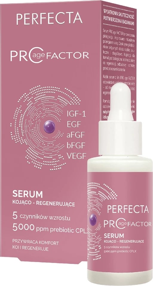 Serum për fytyrë për femra Perfecta Pro Age Factor Soothing Regenerating, 30ml