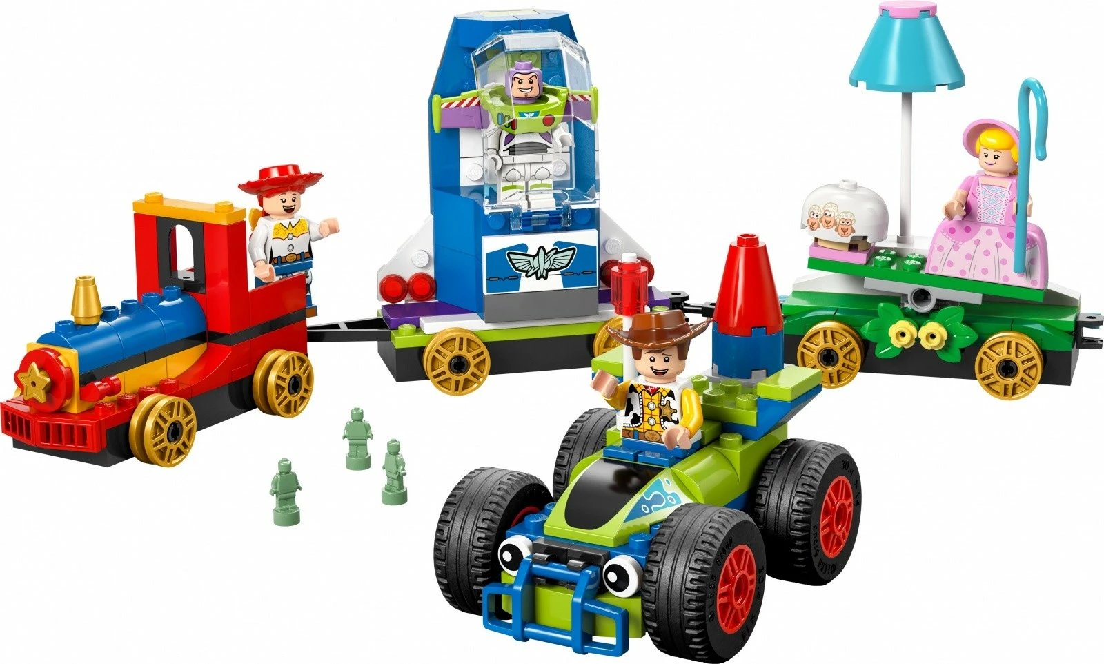 Set LEGO Disney Toy Story 43264, tren tematik me 206 pjesë dhe 4 figurina