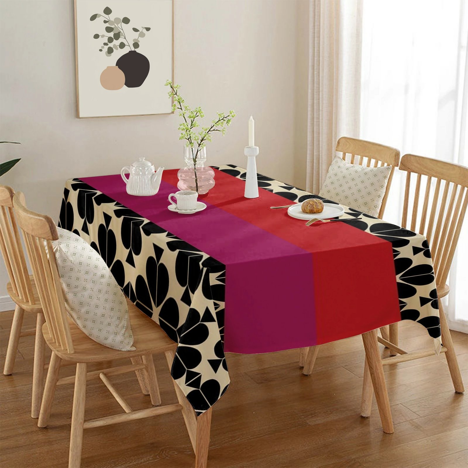 Mbulesë tavoline Hermia, shumëngjyrëshe, Asr-tblclt25-26, 140x220cm