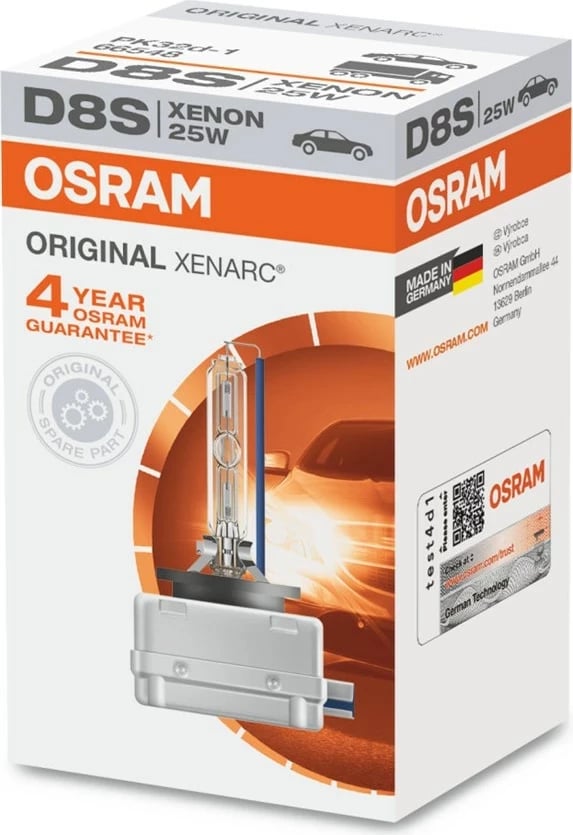 Llambë veture OSRAM D8S Xenon 25W, 1 copë