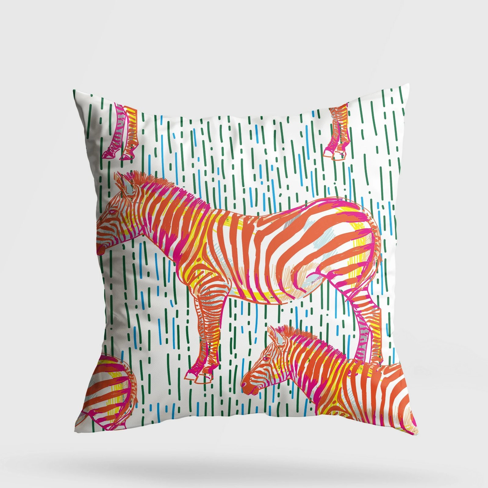 Jastëk dekorativ, shumëngjyrësh, Evila Originals, A11982, 43x43cm