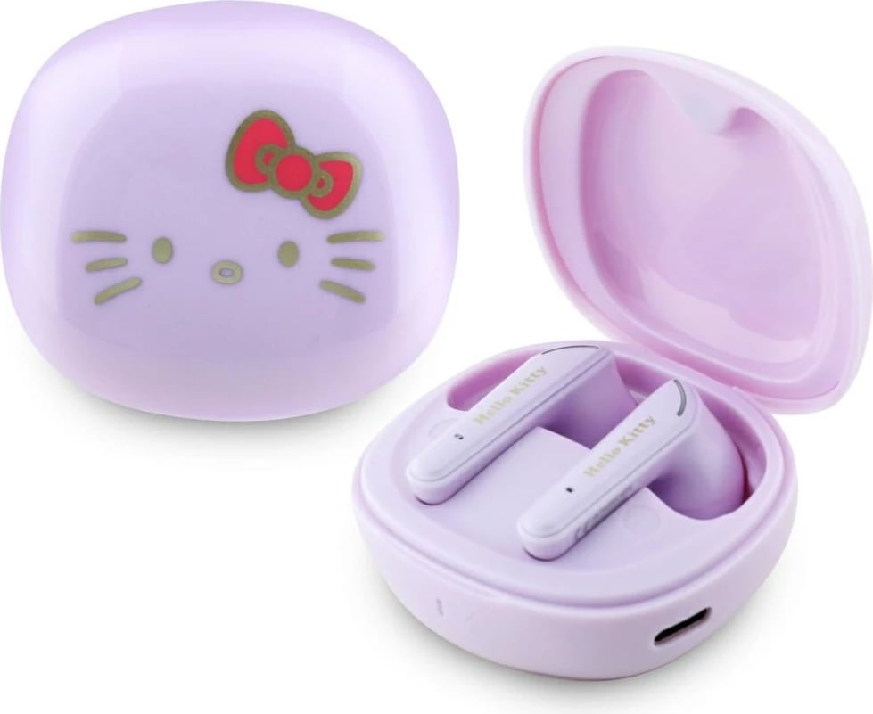 Kufje TWS Hello Kitty O Glossy Finish, vjollcë