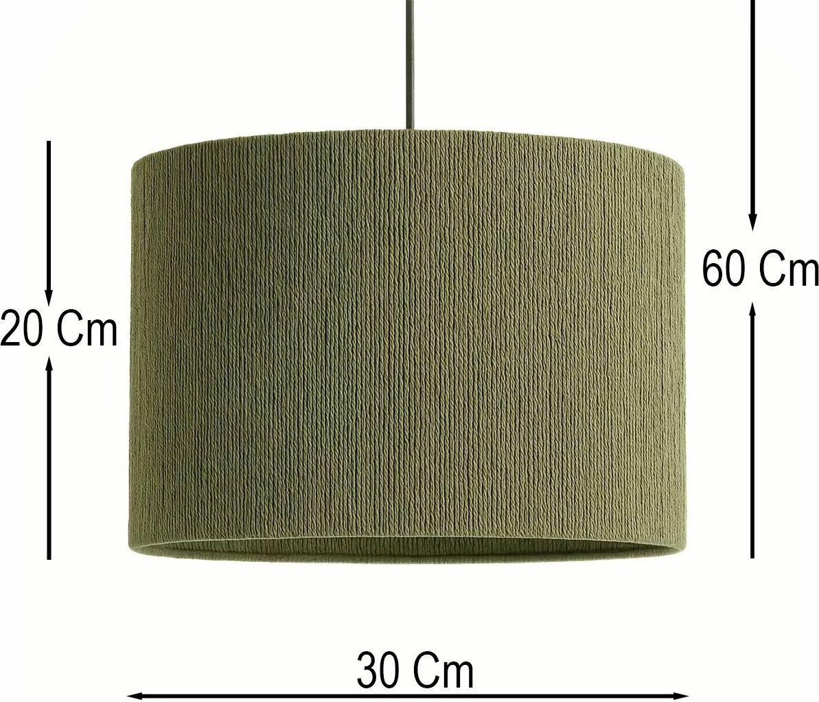 Llambë tavani Opviq, BK084, rafia e gjelbër, lartësi e rregullueshme