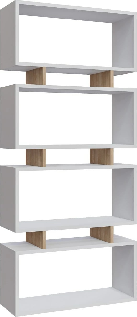 Raft librash Skye Decor, Langdon, bardhë dhe lis Raft librash Skye Decor, Langdon, bardhë dhe lis