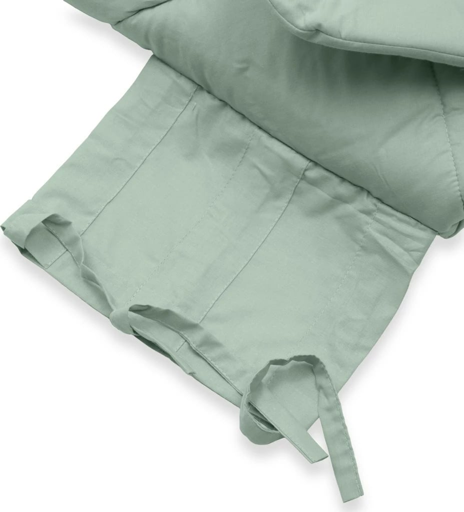 Mbështjellëse klasike me lidhëse, NEW BABY, 70x70 cm, pambuk 100% me mbushje antialergjike, jeshile deti