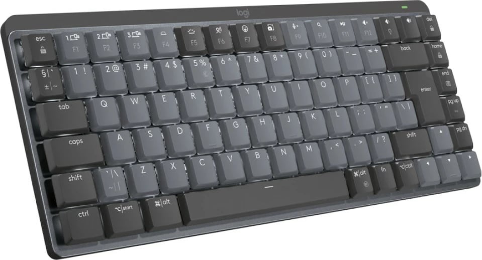 Tastierë mekanike Logitech MX Mechanical Mini, Wireless, RF Wireless + Bluetooth, LED, Gri