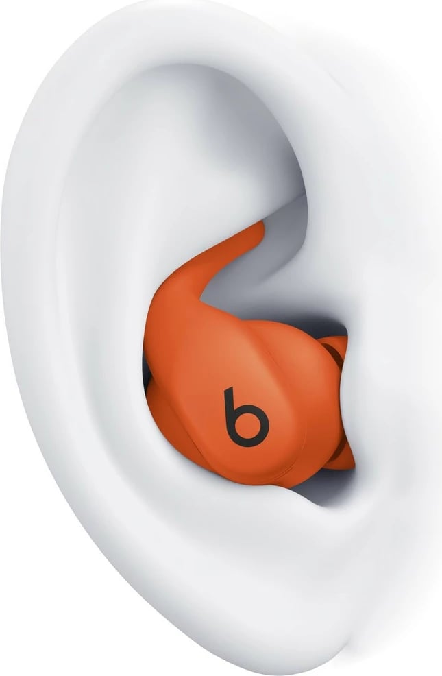 Kufje pa tela sportive, Apple Powerbeats Fit ME2M4EE/A, ANC, Bluetooth, IPX4, 7h + 30h me kuti, USB-C, Orange Spark