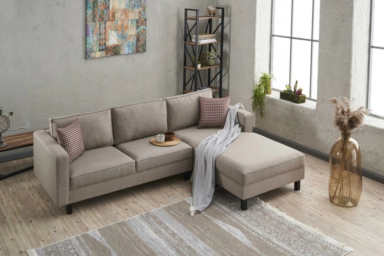 Këndare Atelier del Sofa, Kale Linen, e djathtë, krem