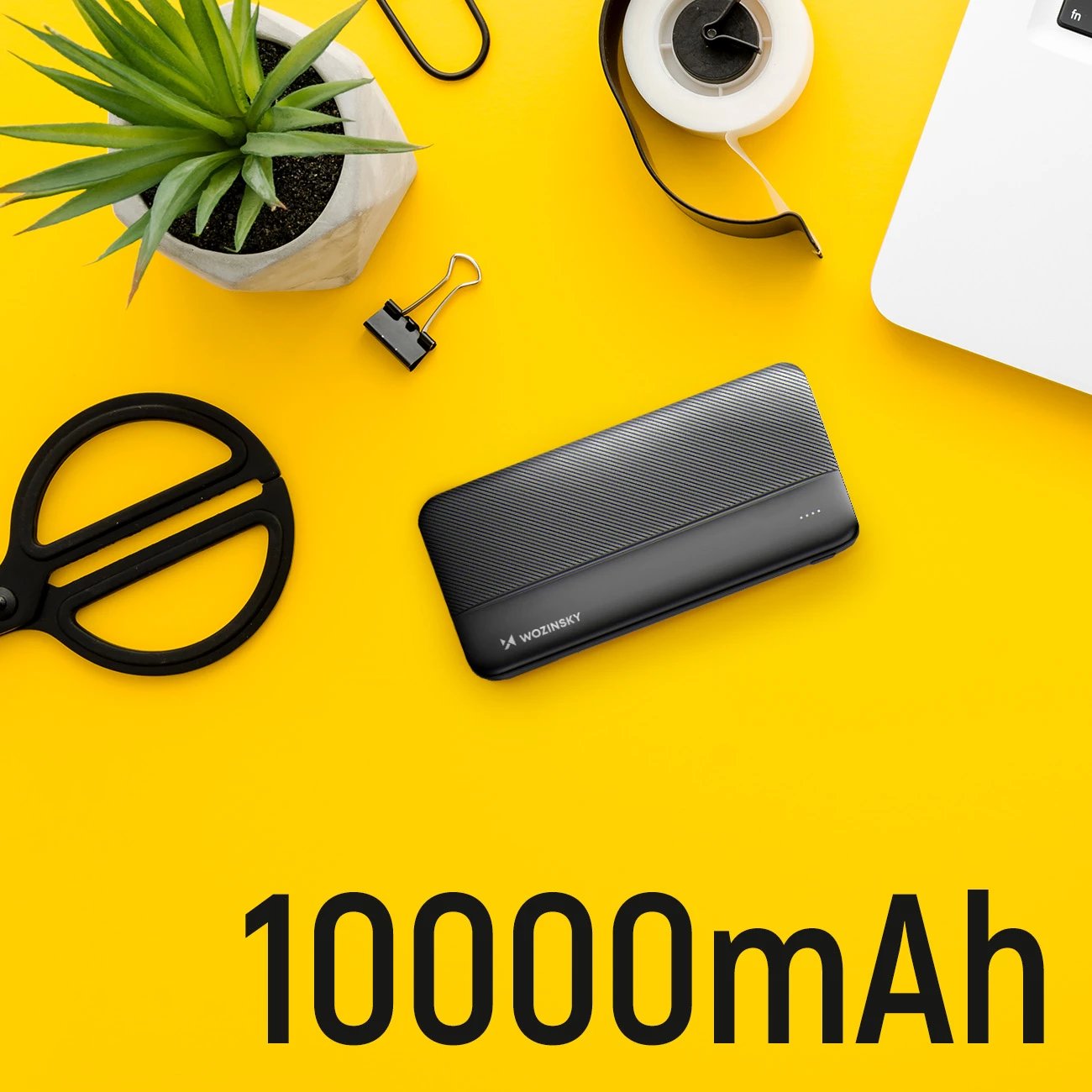 Powerbank Wozinsky WPBBK1, 10000mAh, 2x USB, e zezë