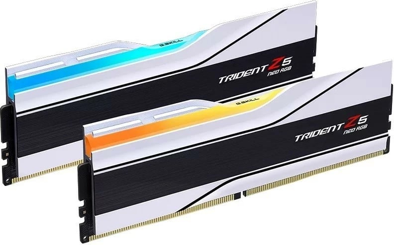 RAM Memorje G.SKILL Trident Z Neo RGB, DDR5, 32GB (2x16GB), 6000MHz, CL28, Bardhë