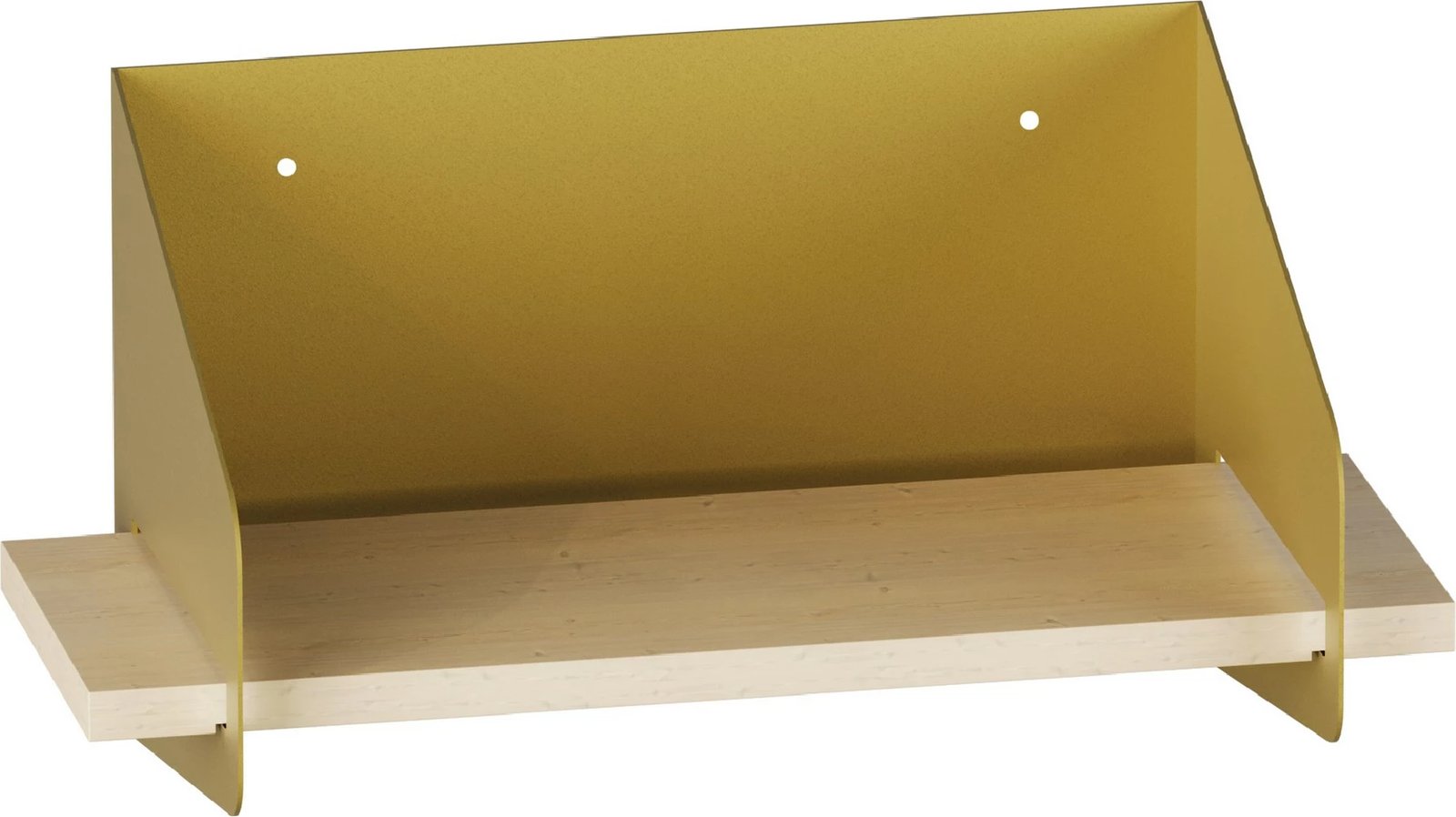 Raft muri Hanah Home, kornizë metalike ngjyrë ari, 40x20x19cm