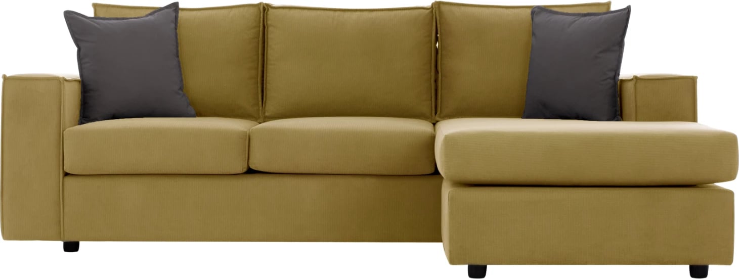 Divan këndor MONACO FH3257.09, ngjyrë ari, i ndërrueshëm, 240x170x86