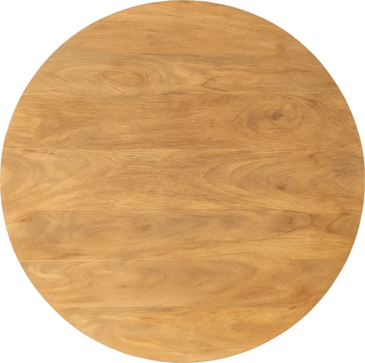 Tavolinë Charmy, dru mango i fortë, ngjyrë natyrale, D130x76cm
