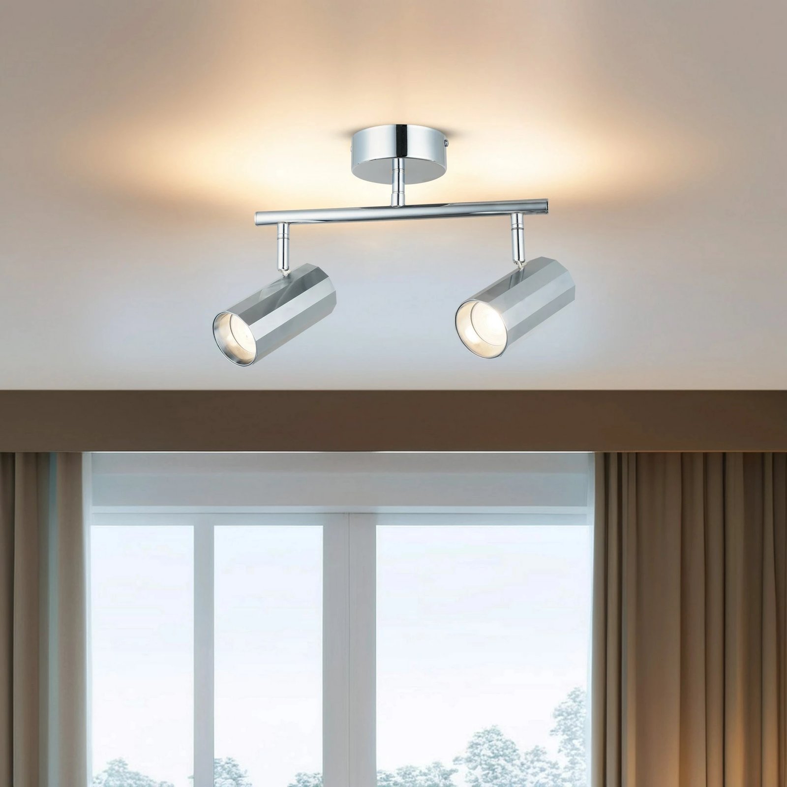 Llambë tavani Opviq, Oktano, krom, 51-12