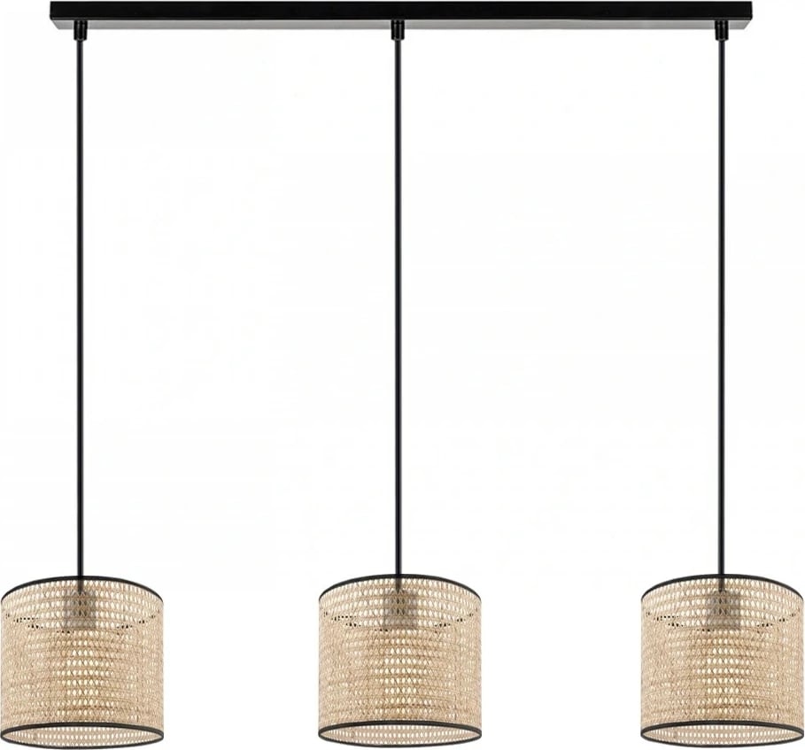 Llambë tavani Opviq, ratan, krem dhe e zezë, AYD-3330