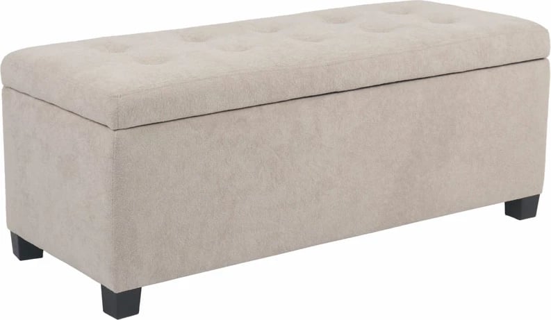 Stool me hapësirë për ruajtje, bezhë, 102x42x40