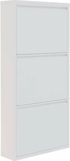 Dollap për këpuca, 3 pjesë, metal i bardhë, Skye Decor