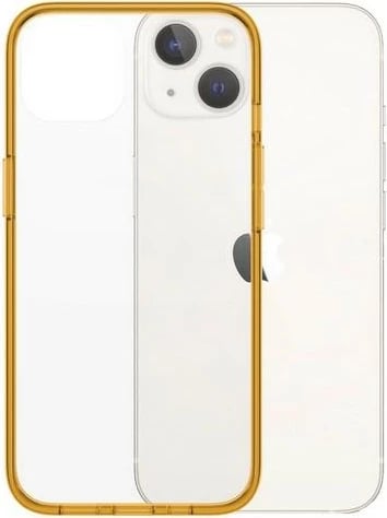 Mbështjellës PanzerGlass ClearCase antibakterial për iPhone 13/14/15, transparent i verdhë