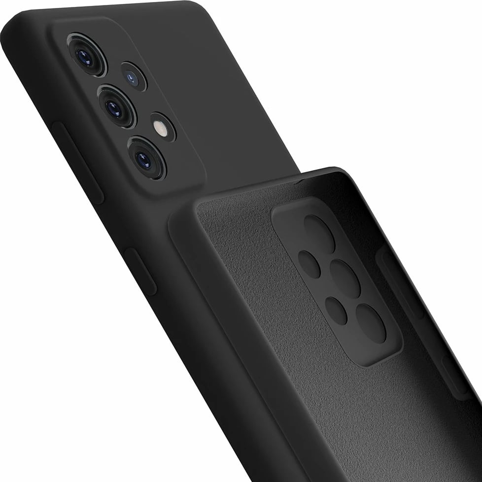 Mbështjellës silikon Samsung Galaxy A53 5G 3mk, i zi