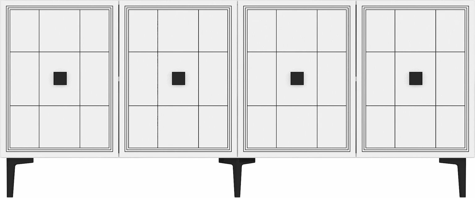 Konsol Skye Decor, Yuka 150, ngjyrë lis safir, e bardhë