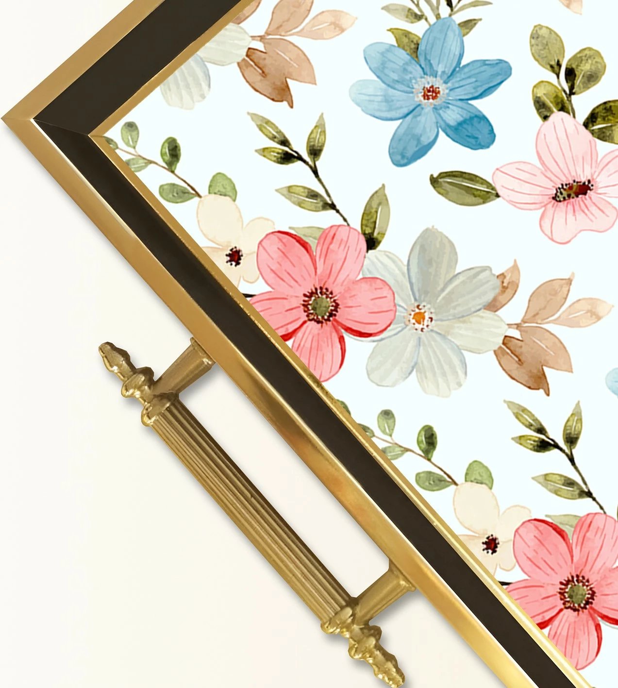 Tabaka qelqi me lule, shumëngjyrëshe, Aberto Design, TPA9790 Tabaka qelqi me lule, shumëngjyrëshe, Aberto Design, TPA9790