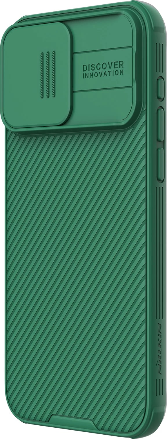 Mbështjellës Nillkin CamShield Pro Magnetic për iPhone 15 Pro Max, me kapak kamere, i gjelbër