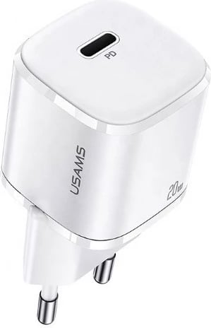 Karikues muri USAMS T36, 20W, 1x USB-C, i bardhë