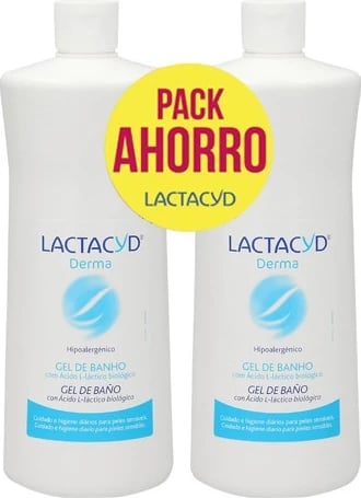 Gel për dush unisex Lactacyd Derma 2x1000ml