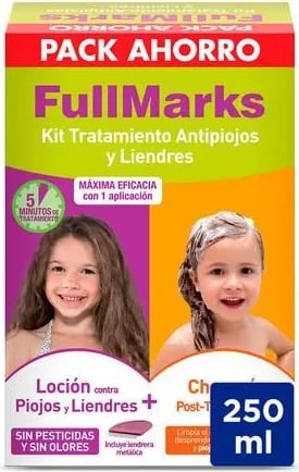 Set kundër zgjebave Fullmarks locion dhe shampon unisex 100ml + 150ml