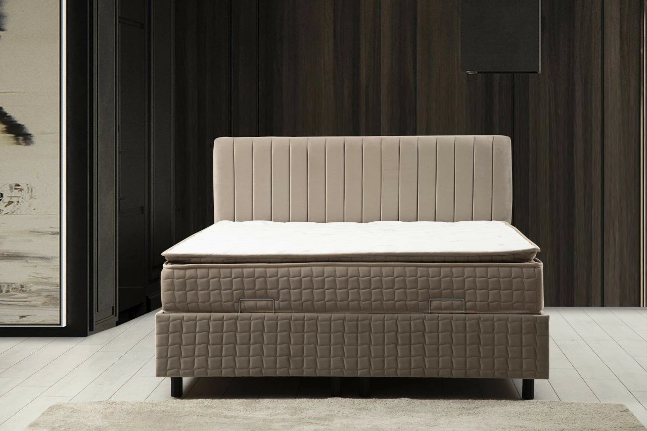 Set dysheku, baza dhe shtrati, Skye Decor, Safir, 120x200, ngjyrë kafe