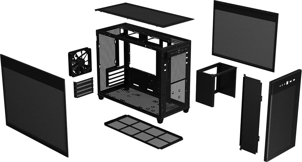 Kasë ASUS AP201 PRIME TG Mini Tower e Zezë Kasë ASUS AP201 PRIME TG Mini Tower e Zezë
