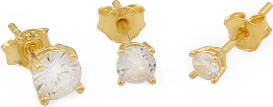 Set vathësh argjendi, ngjyrë ari, Jumeon, 11302G, 3mm/4mm/5mm