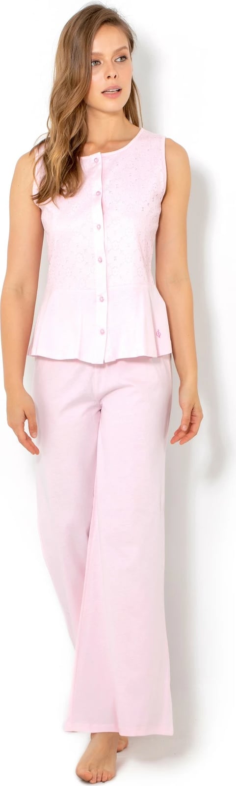 Set pizhamash për gra, ngjyrë rozë, Jumeon, 002-000517