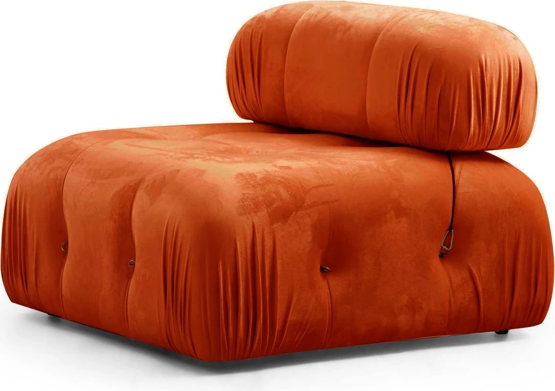 Divan treshe Bubble, portokalli, Atelier del Sofa (L1-O1-1R)