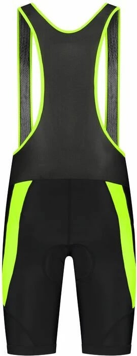 Pantallona sportive çiklizmi Rogelli për meshkuj, të zeza-fluoreshente