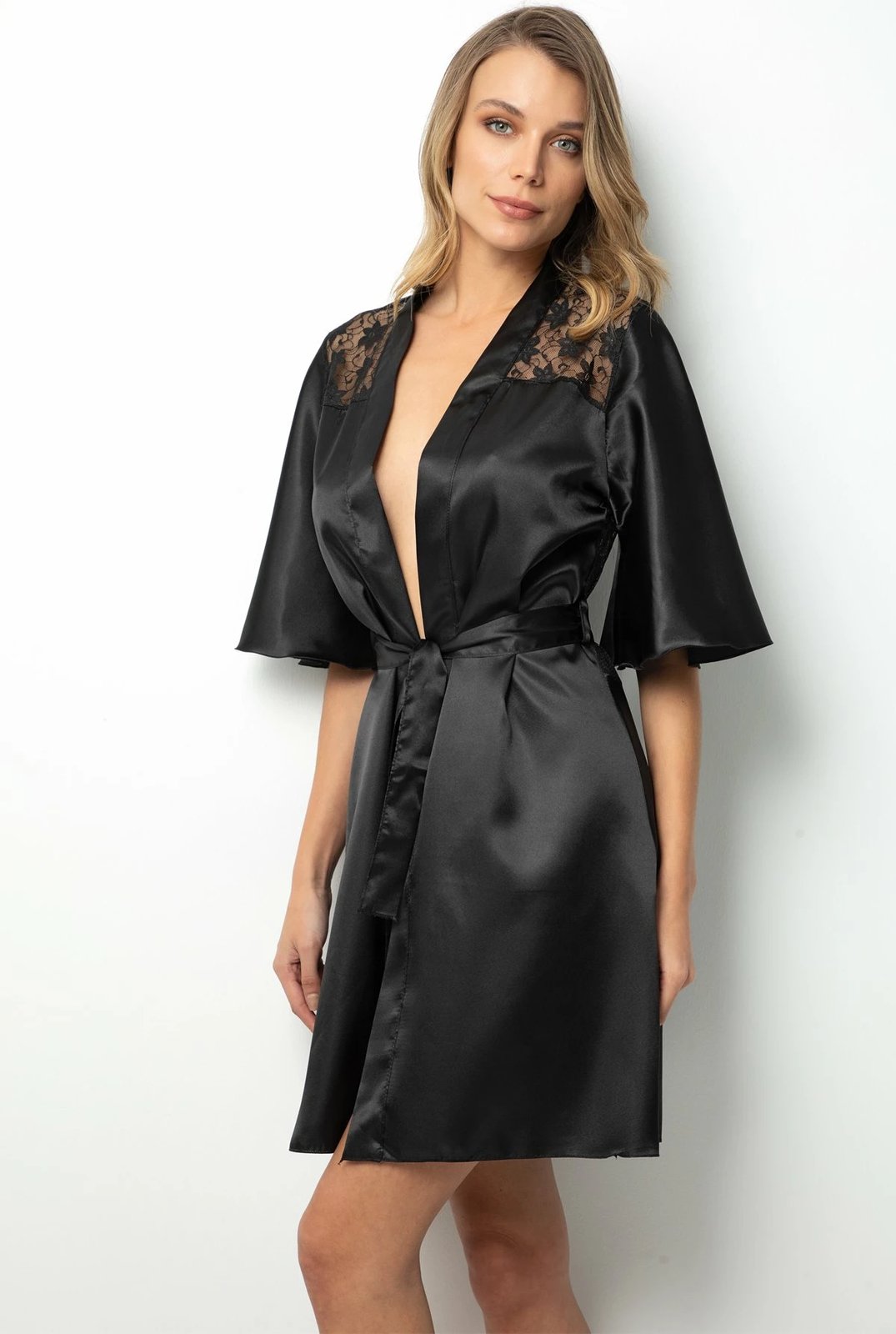 Rrobë mëngjesi Jumeon, e zezë, 002-000914