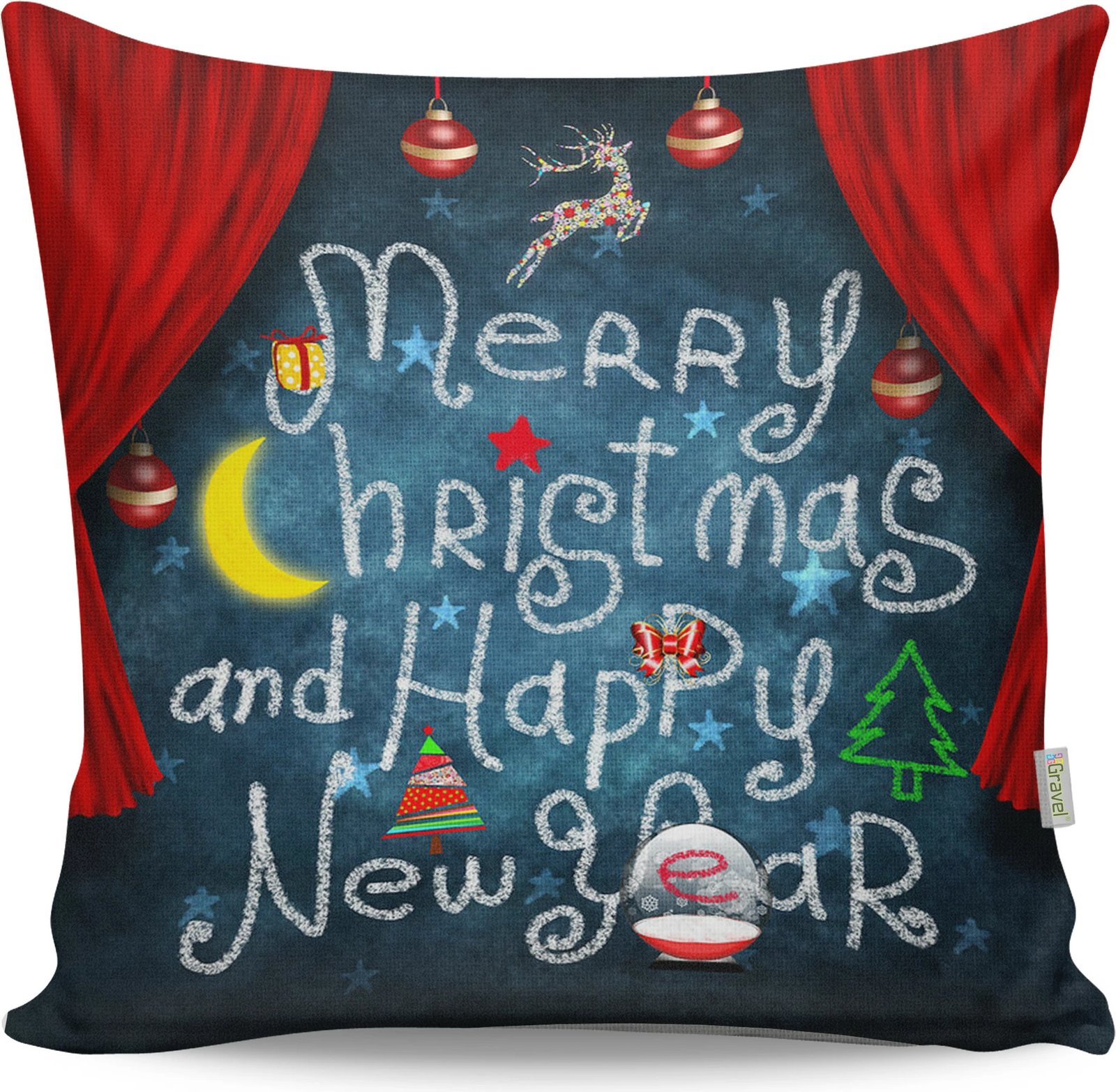 Jastëk dekorativ, shumëngjyrësh, Evila Originals, A12967, 43x43cm