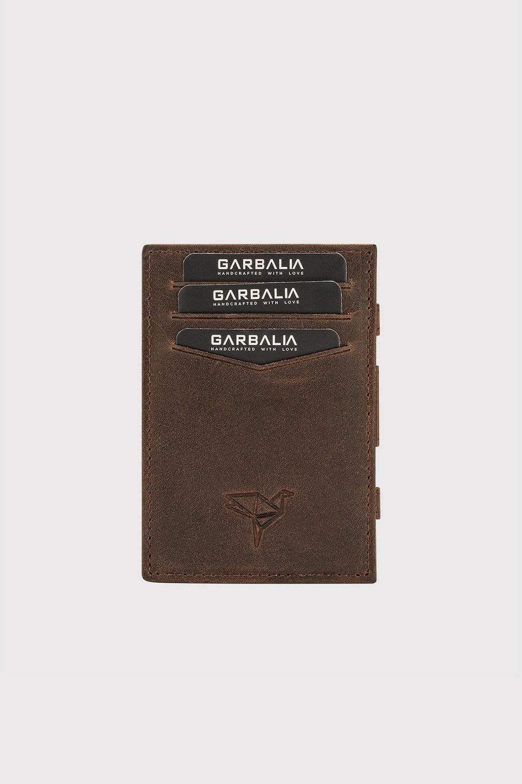 Mbajtës kartelash Zoozie Bags, lëkurë natyrale, ngjyrë kafe, Magic