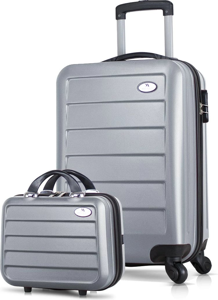 Set valixhesh (2 copë), Zoozie Bags, 4858, ngjyrë gri