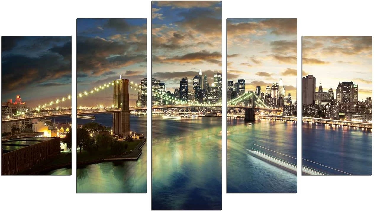 Pikturë dekorative MDF, 5 pjesë, Wallity, 5PMDF-79