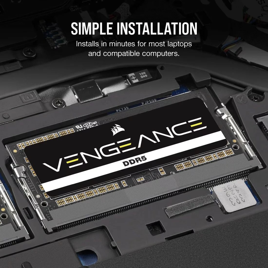 RAM Memorje Corsair Vengeance DDR5, 16GB, 5600MHz, SODIMM, CL48