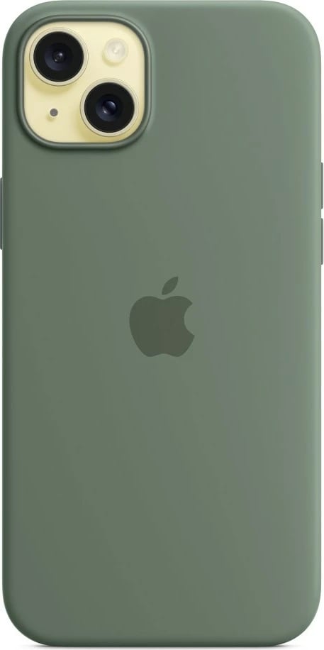 Mbështjellës Apple iPhone 15 Plus Silicone Case me MagSafe, 6.7", i gjelbër