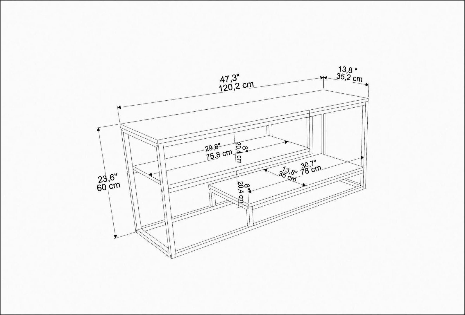Komodë TV Skye Decor, Lorin - Ephesus, ari